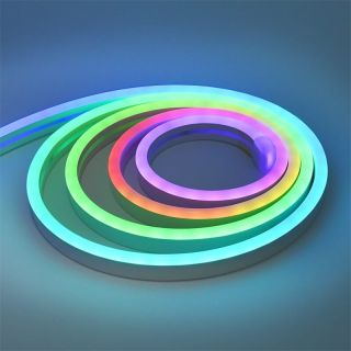 幻彩霓虹燈帶08x17mm跑馬流水漸變柔性硅膠戶外防水燈帶 - 2